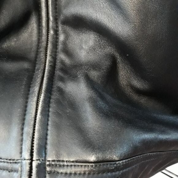 Guess Genuine Leather Men’s Jacket XXL Multi Pockets Front Zip - Picture 4 of 11